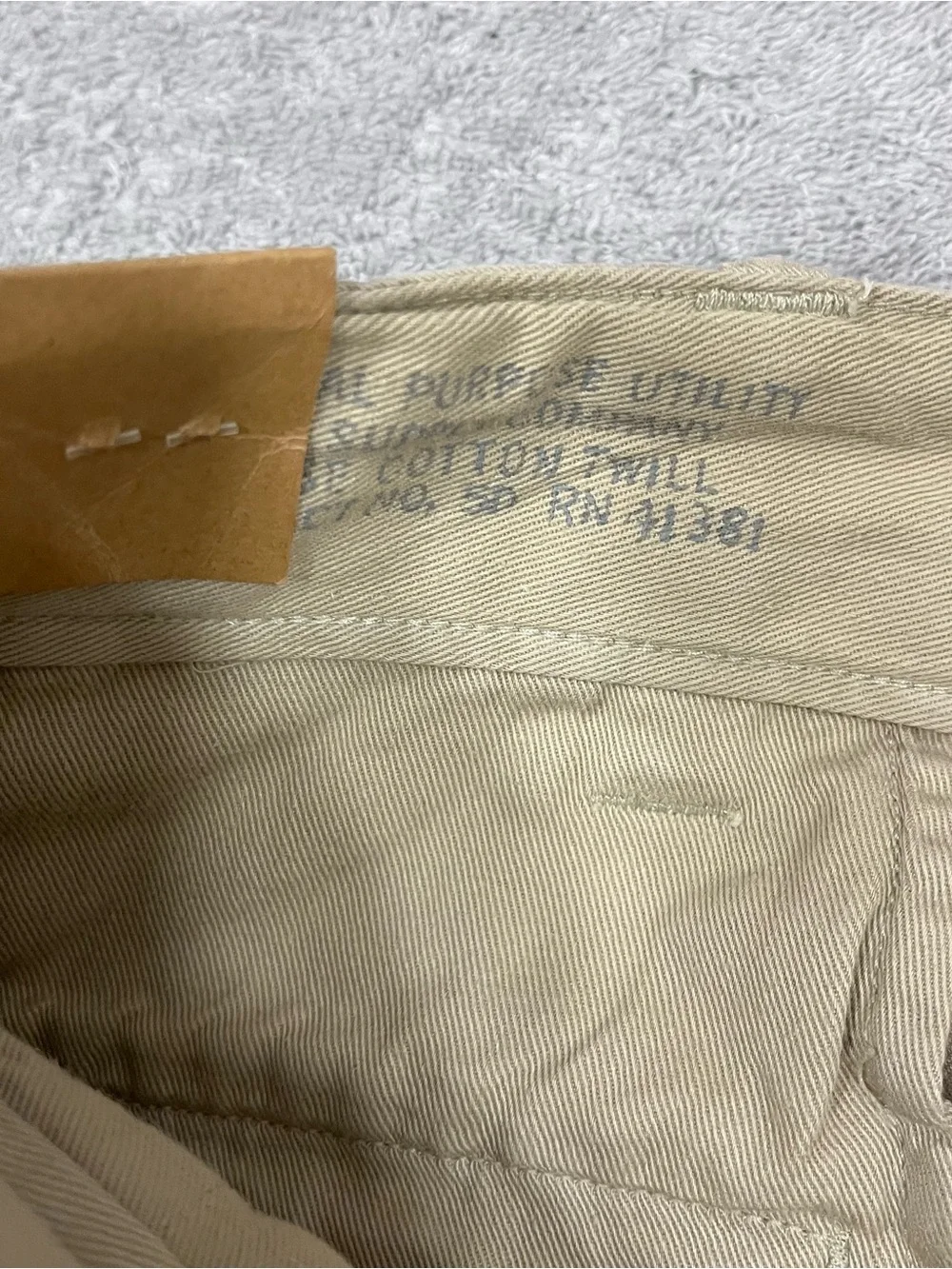 RRL Double RL Ralph Lauren Officer's Chino Pants size 31x32 Straight Fit NWT